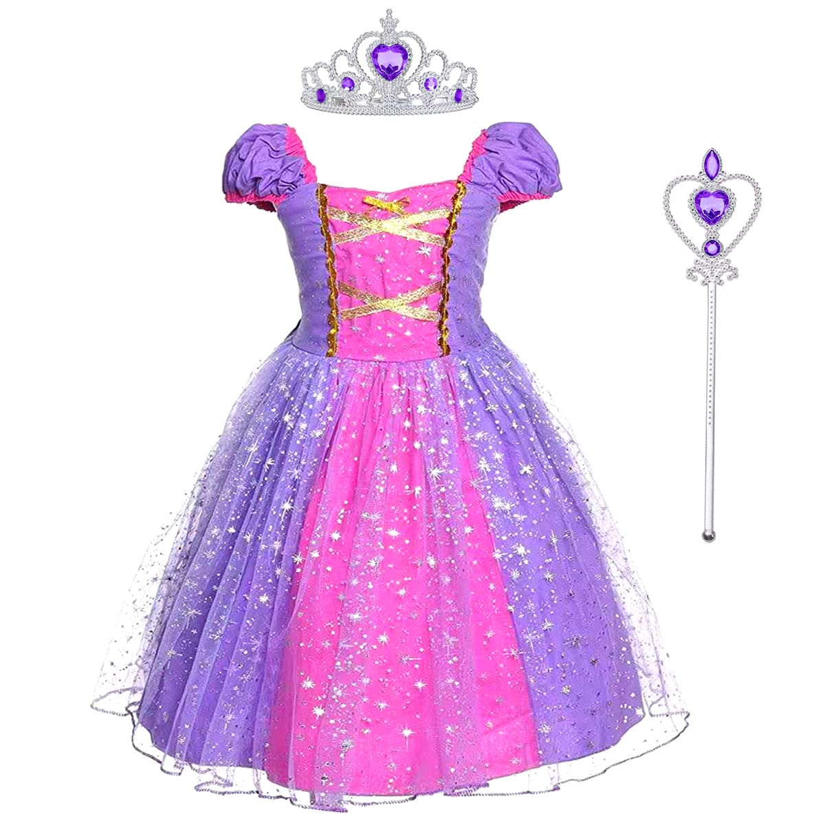 Rapunzel Princess Girls Dress