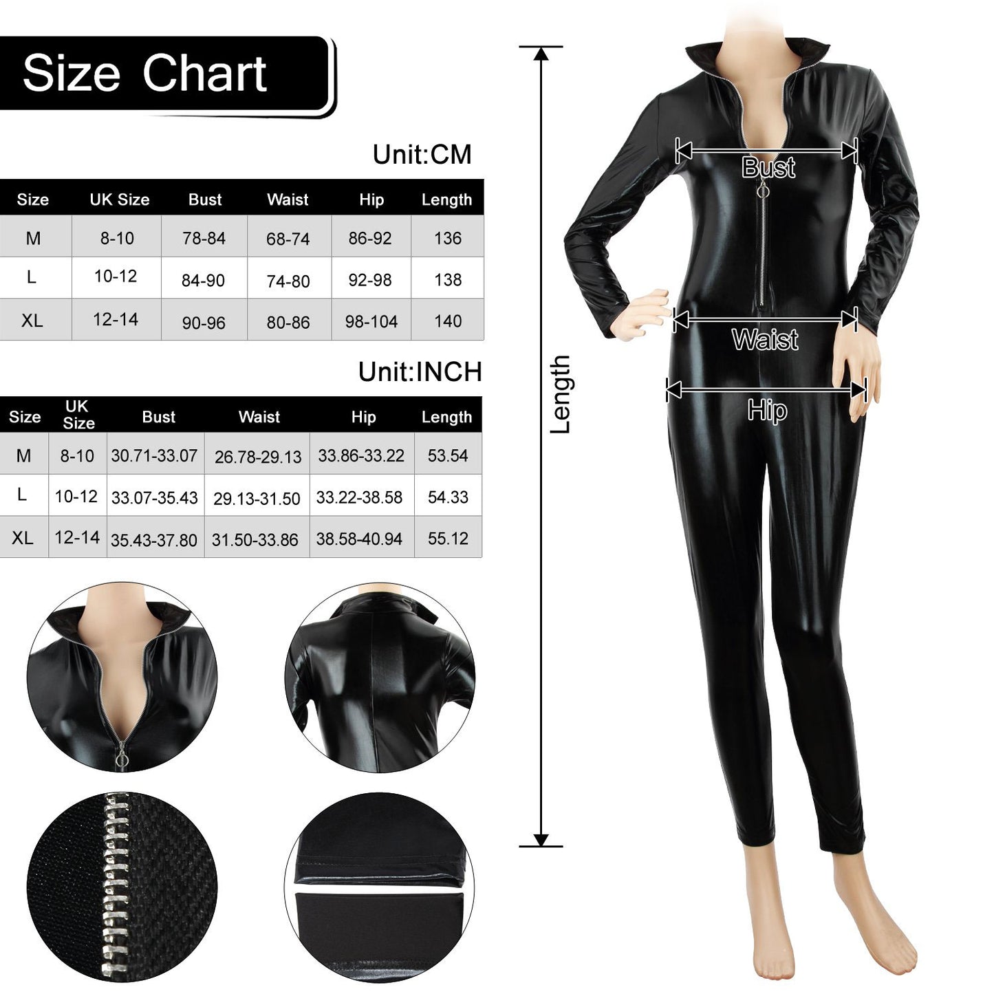 Catwomen Jumpsuit PU Leather Halloween Cosplay