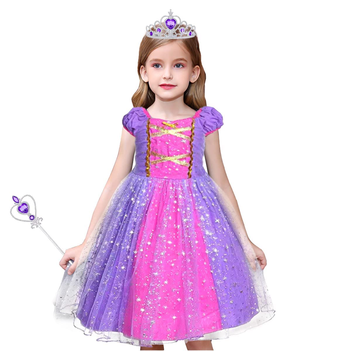 Rapunzel Princess Girls Dress