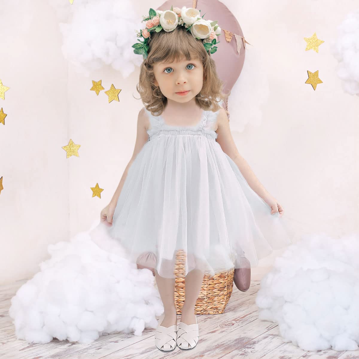 Little Girls Dresses Butterfly Wings Sundresses for 0-3 Years