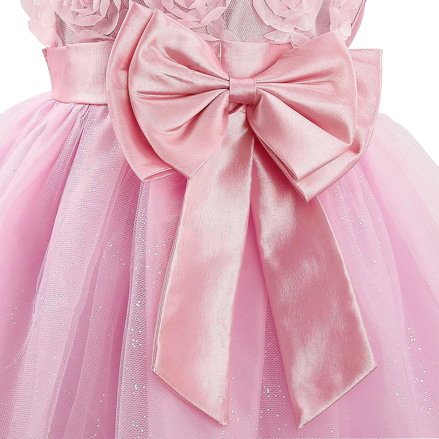 Girl Party Dress 3D Rose Princess Dresses