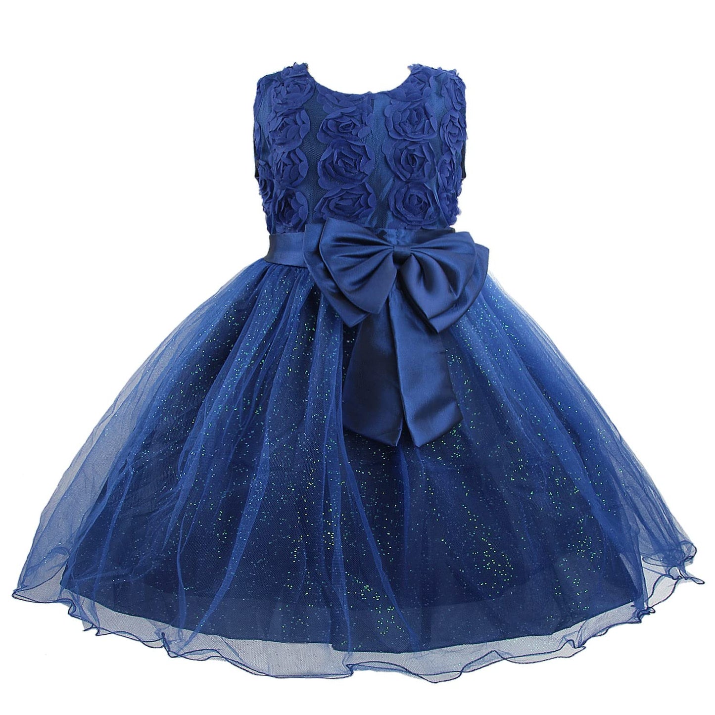 Girl Party Dress 3D Rose Princess Dresses