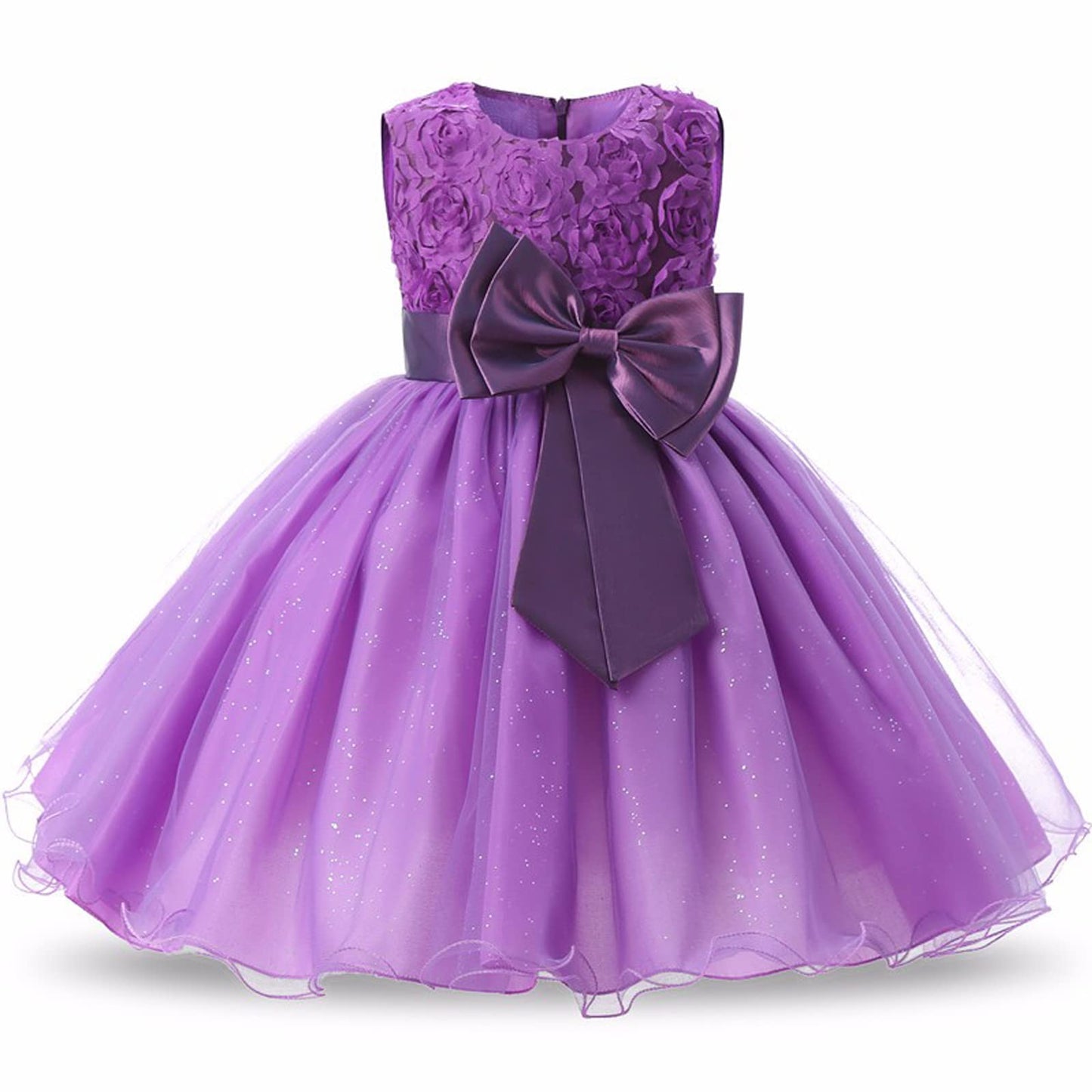 Girl Party Dress 3D Rose Princess Dresses