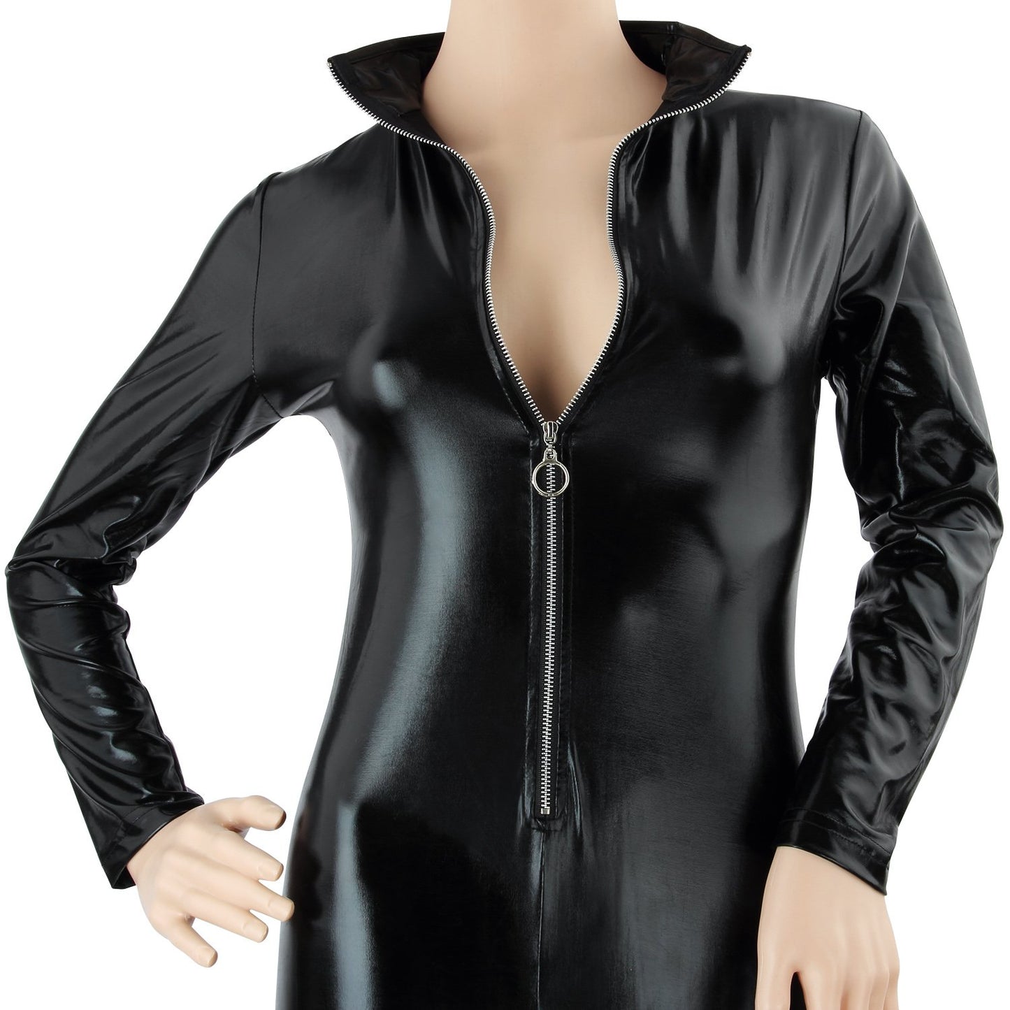 Catwomen Jumpsuit PU Leather Halloween Cosplay