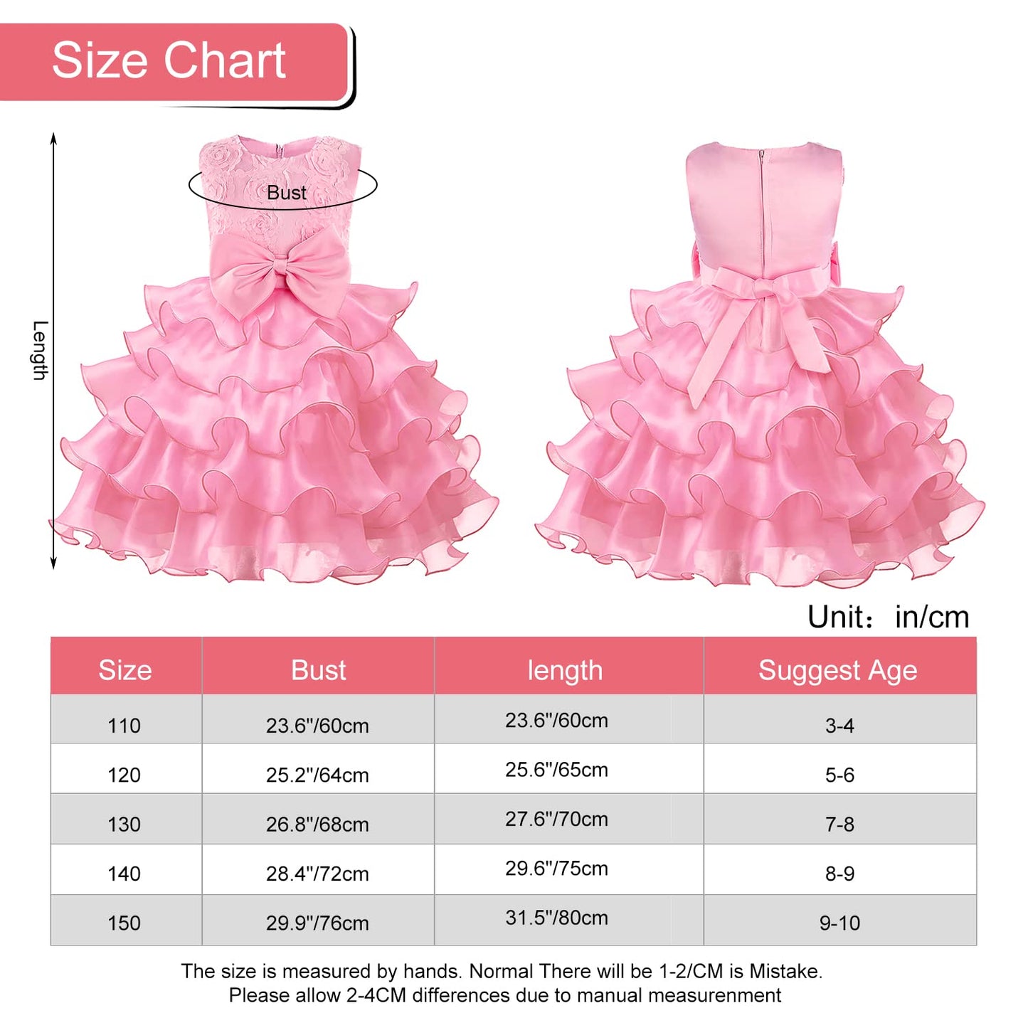 Girl Dresses Princess Sleeveless Bridesmaid Dress