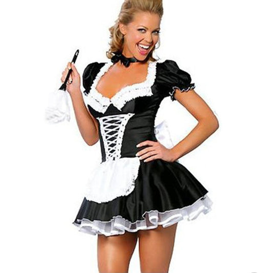 Ladies French Maid Costume Fancy Dress for Women Sexy Maid Outfit Cosplay