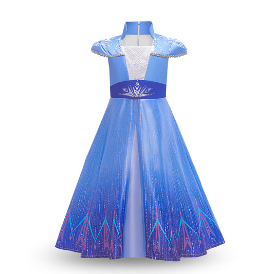 Elsa Princess Dress Girls Anna Princess Costume Elsa Fancy Costume For Halloween Chrstimas Birthday Party