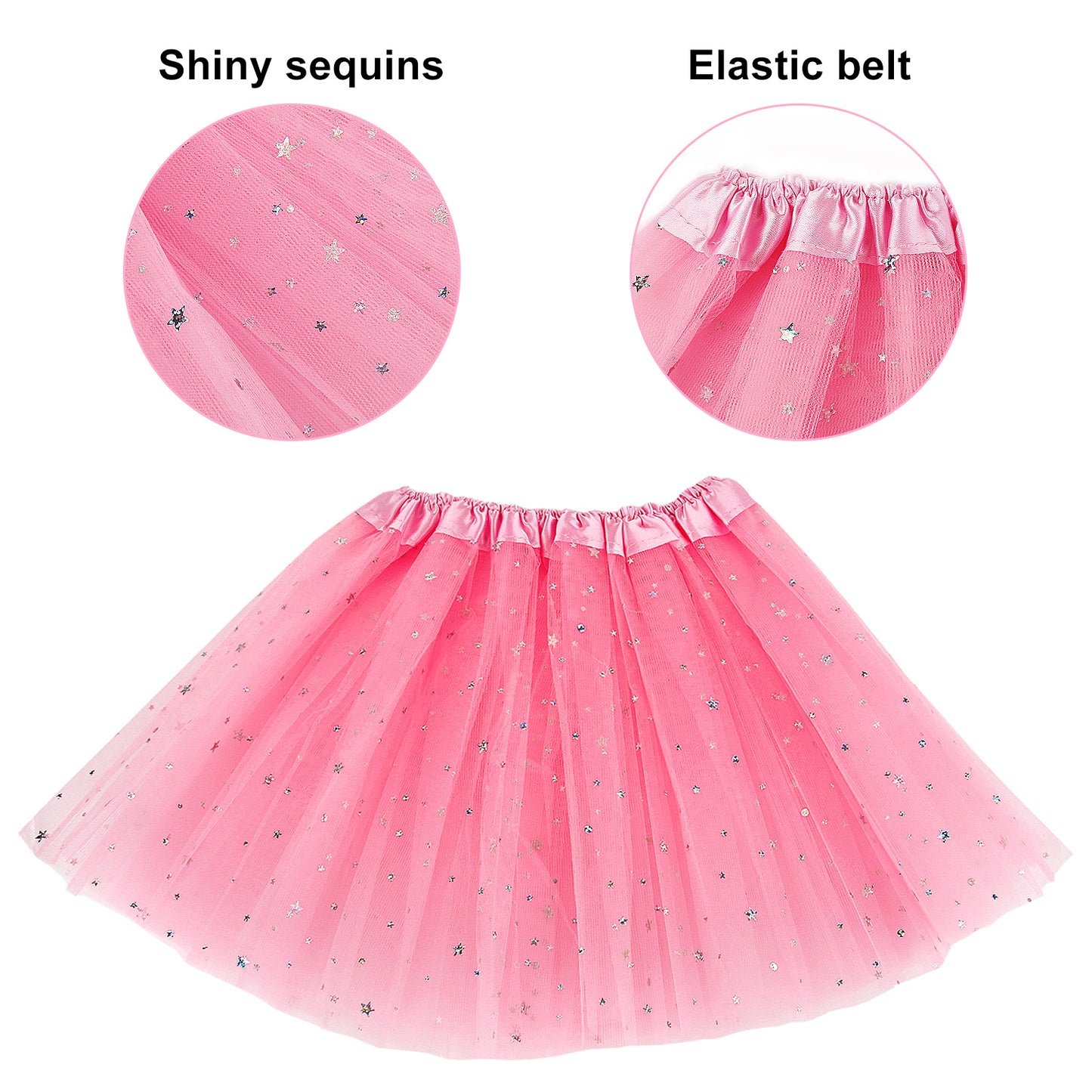 Girls Fairy Costume Set Princess Tutu Skirt Fairy Magic Butterfly Wings Dress Up Fantasy Costume Play with Butterfly Wings, Magic Wand and Headband Set for 3-8 Years Girls