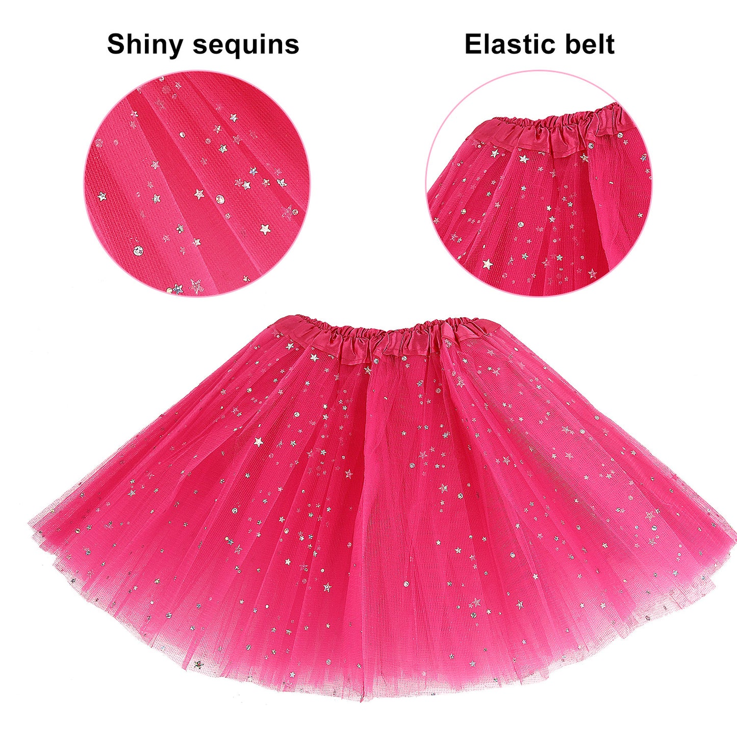 Girls Fairy Costume Set Princess Tutu Skirt Fairy Magic Butterfly Wings Dress Up Fantasy Costume Play with Butterfly Wings, Magic Wand and Headband Set for 3-8 Years Girls