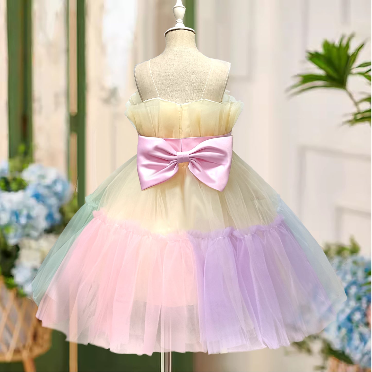 Colorful Lace Girl Dresses Party Dress Up Sleeveless Clothes for Little Girls for Party, Bridesmaid, Prom, Wedding, Holiday