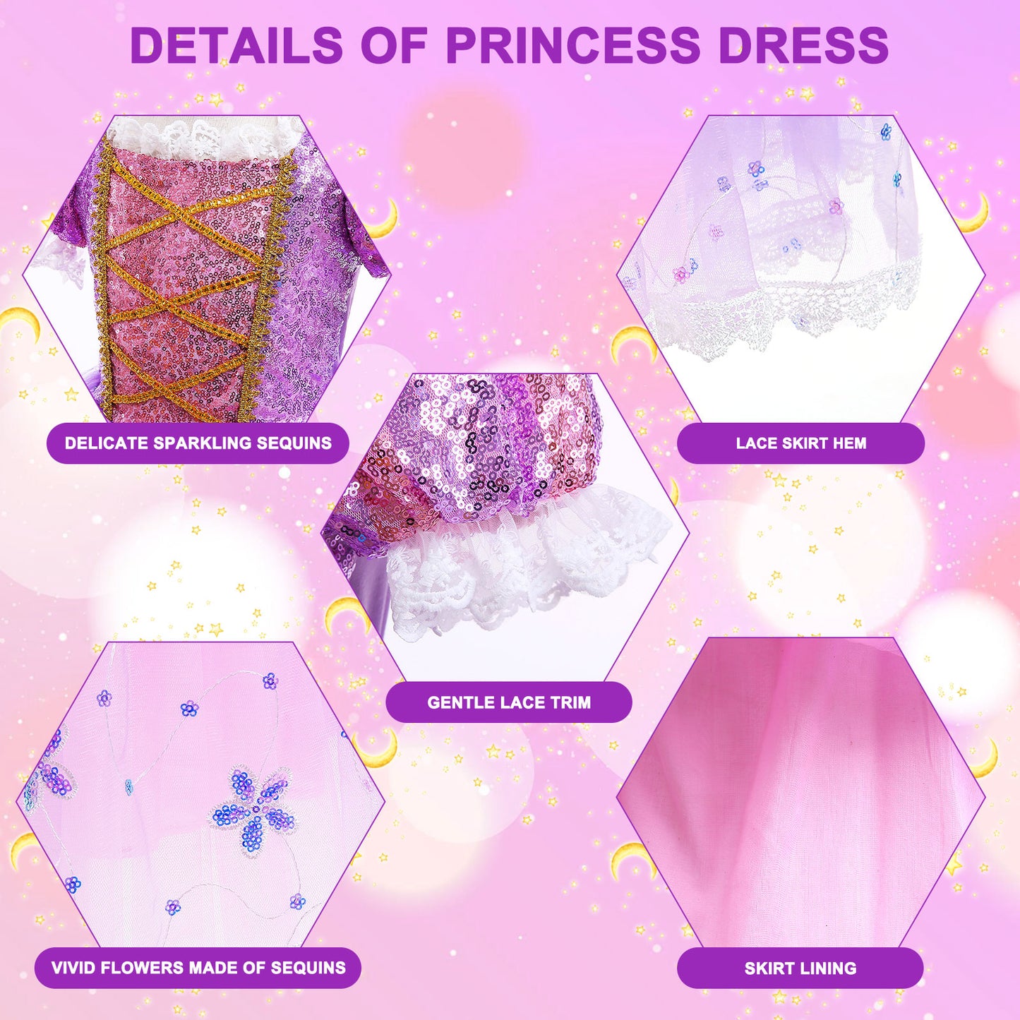 Rapunzel Princess Costumes for Girls