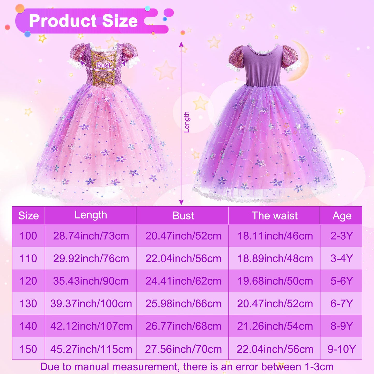 Rapunzel Princess Costumes for Girls