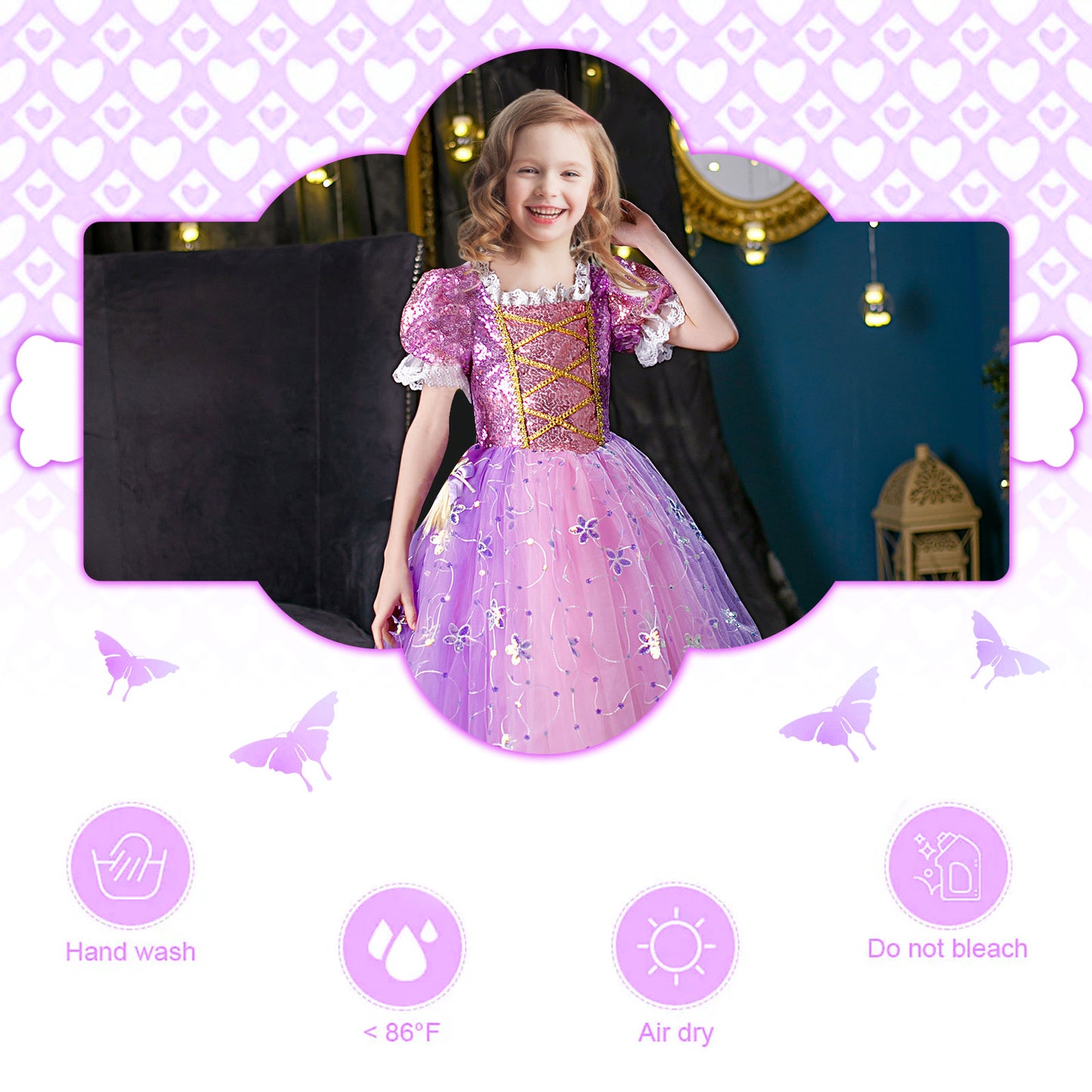 Rapunzel Princess Costumes for Girls