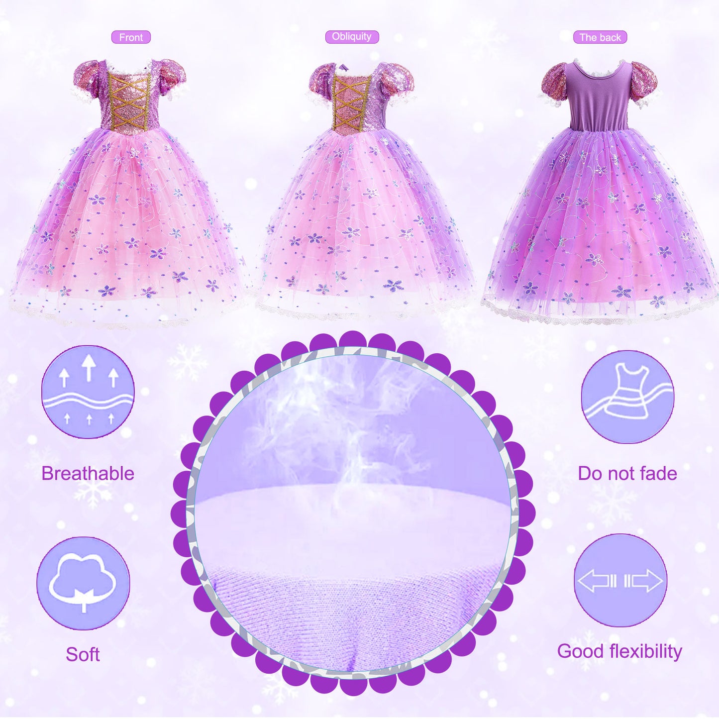 Rapunzel Princess Costumes for Girls