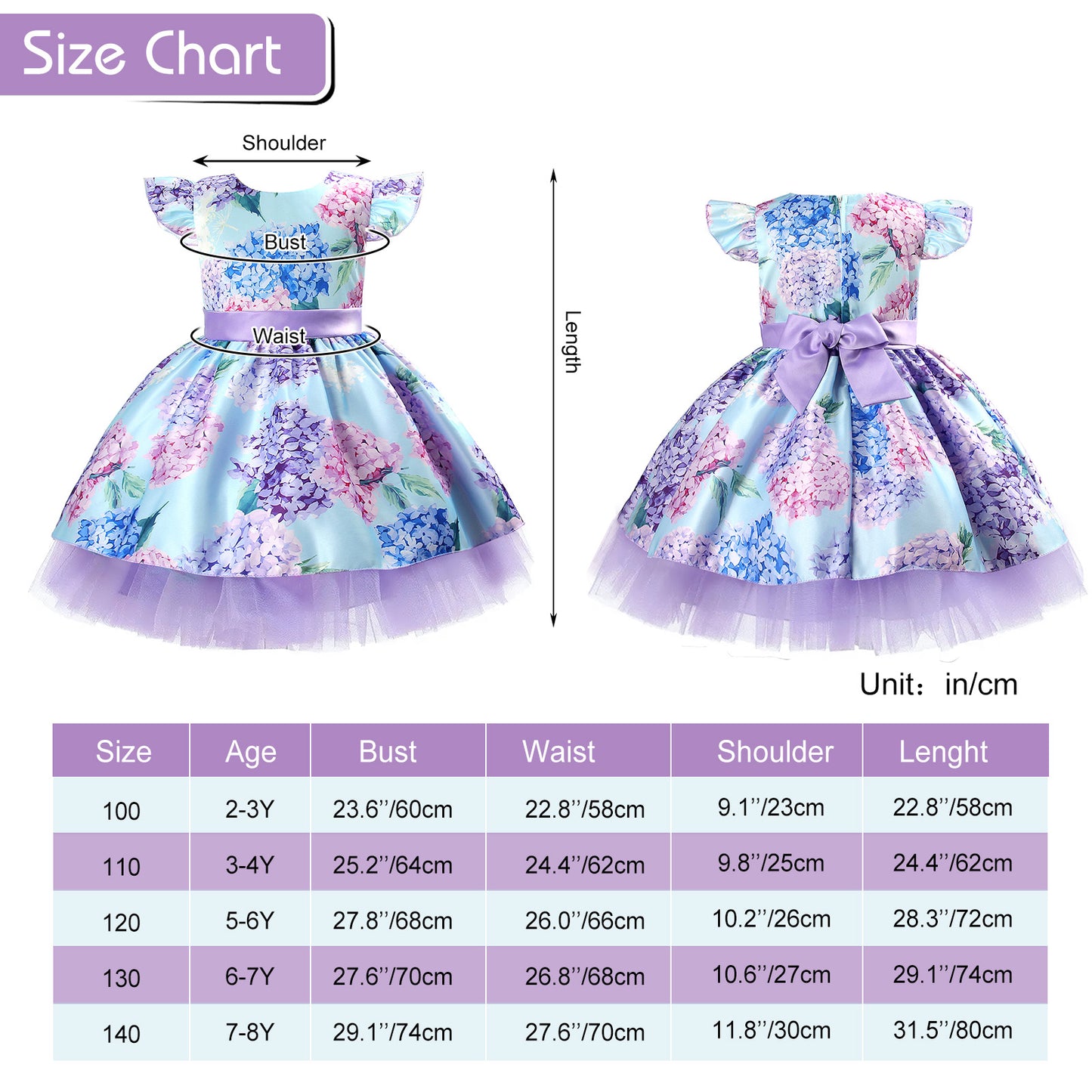 Flower Princess Dress for Girl