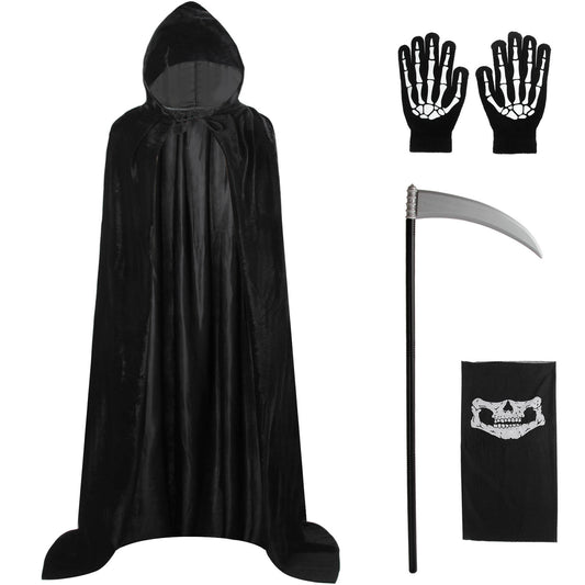 Halloween Devil Costume Hooded Cloak