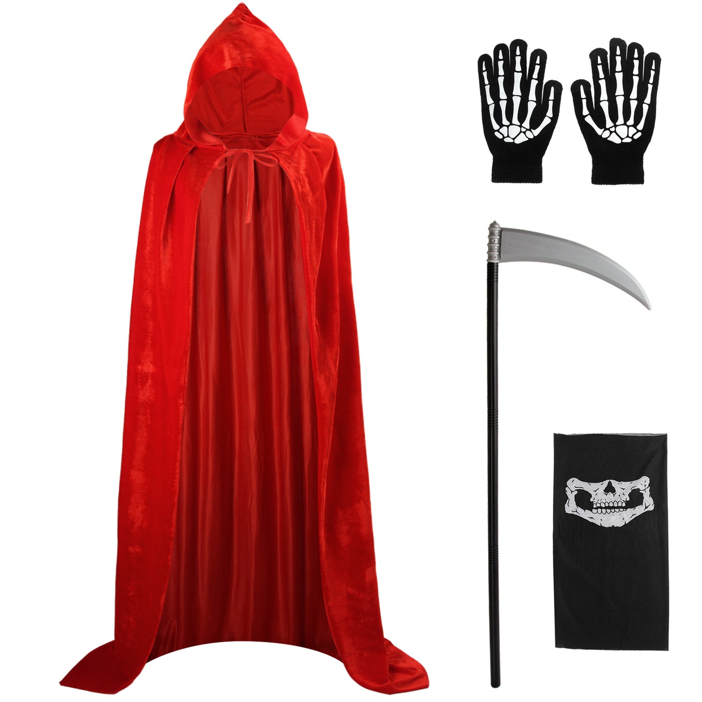 Halloween Devil Costume Hooded Cloak