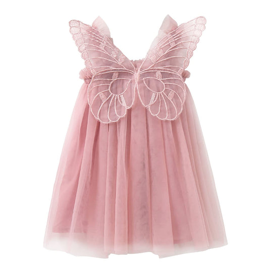 Little Girls Dresses Butterfly Wings Sundresses for 0-3 Years