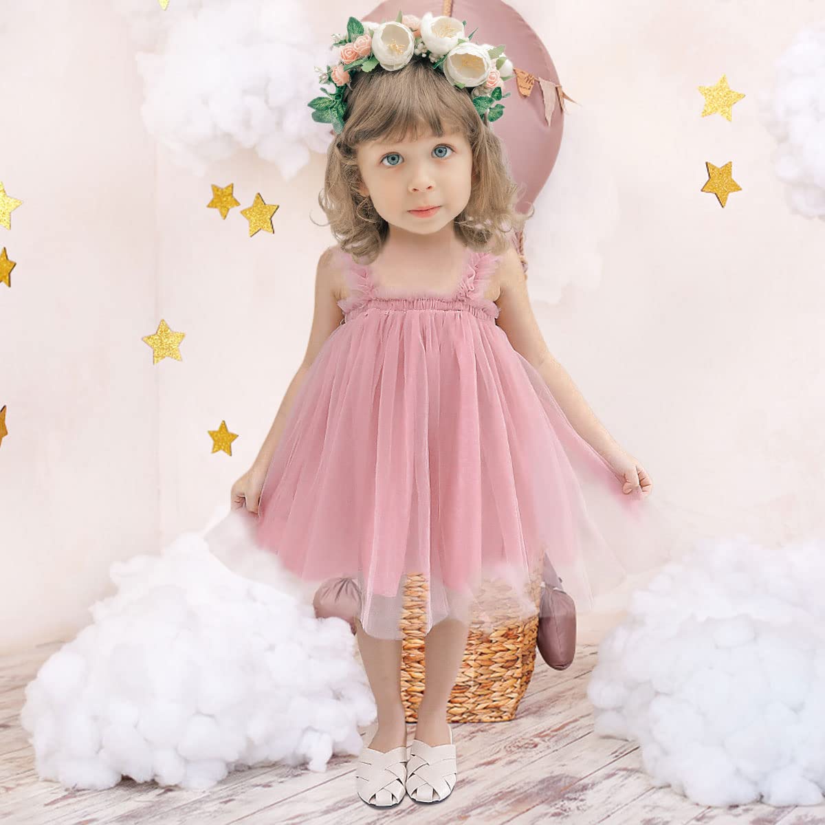 Little Girls Dresses Butterfly Wings Sundresses for 0-3 Years