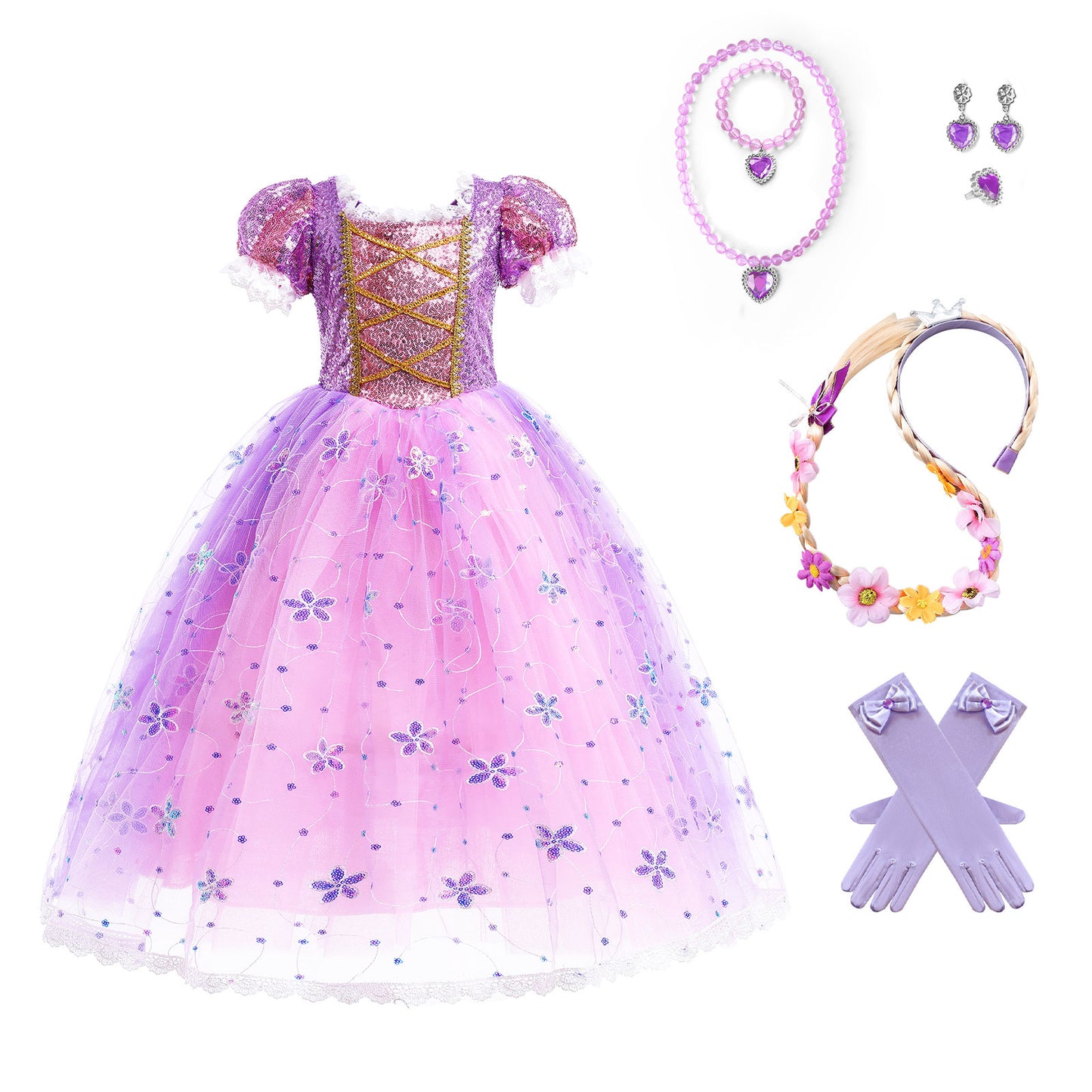 Rapunzel Princess Costumes for Girls