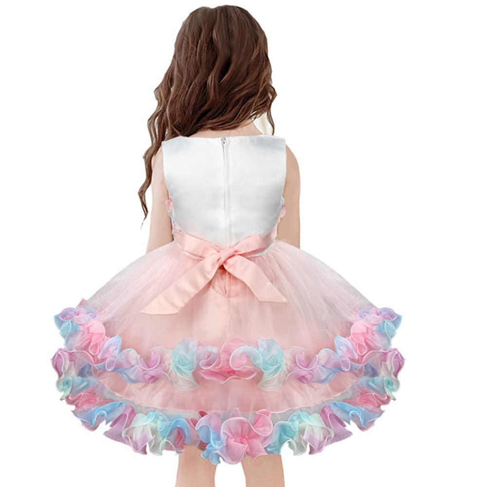 Rainbow Tulle Princess Dress