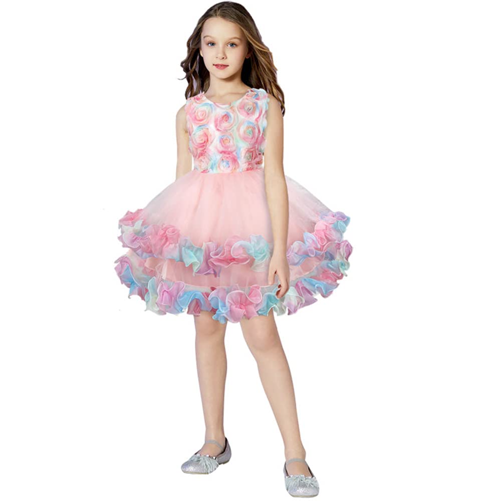 Rainbow Tulle Princess Dress