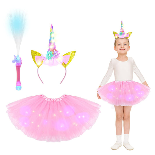 LED Lighting Unicorn Costume