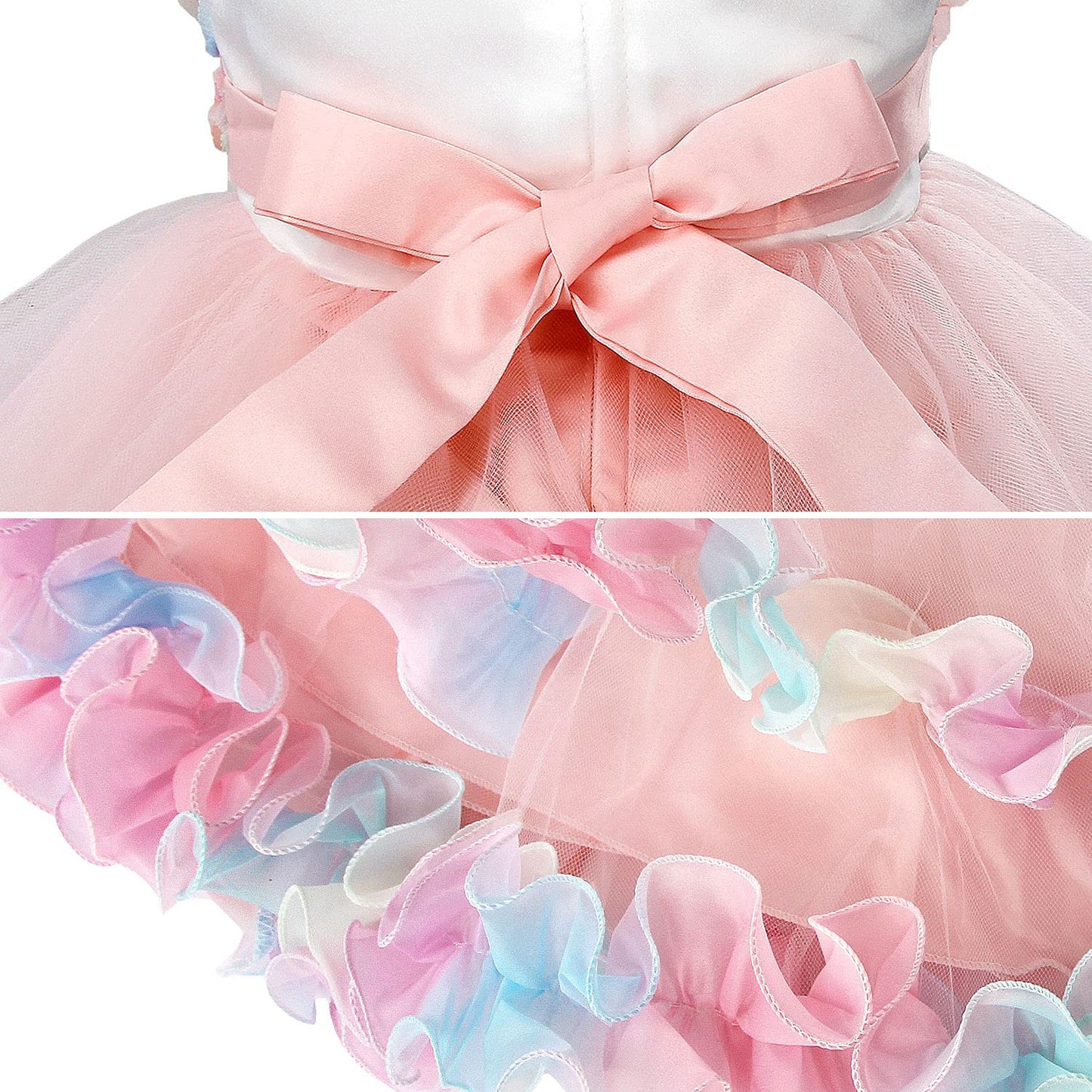 Rainbow Tulle Princess Dress