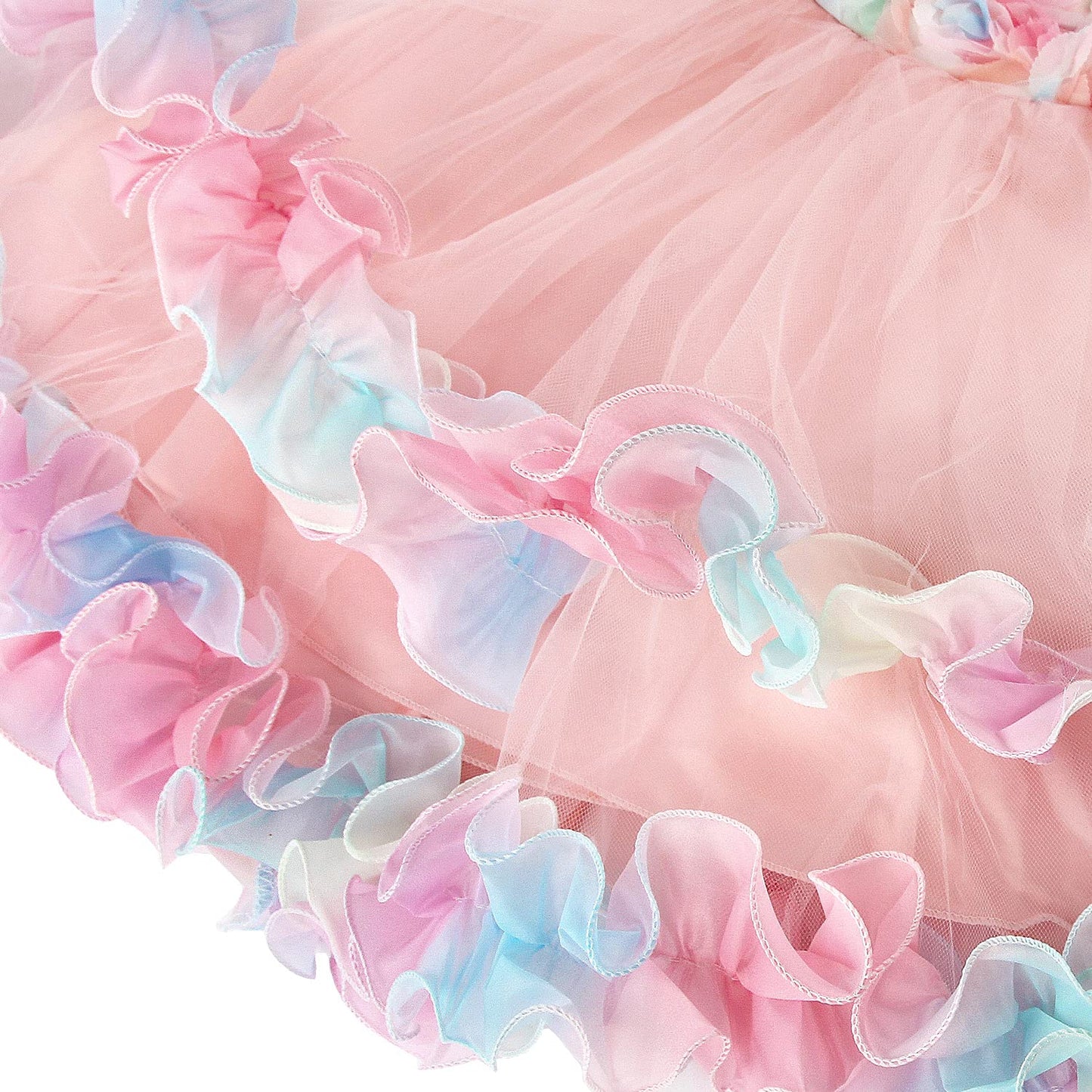 Rainbow Tulle Princess Dress