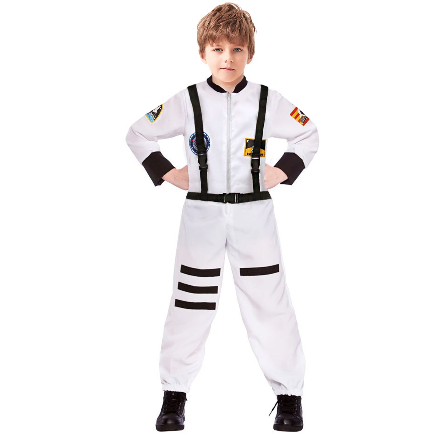 Kids Spaceman Costume Child Astronaut Costume Spacesuit Spaceman Jumpsuit Kids Fancy Dress Outfit Halloween Costumes for Kids