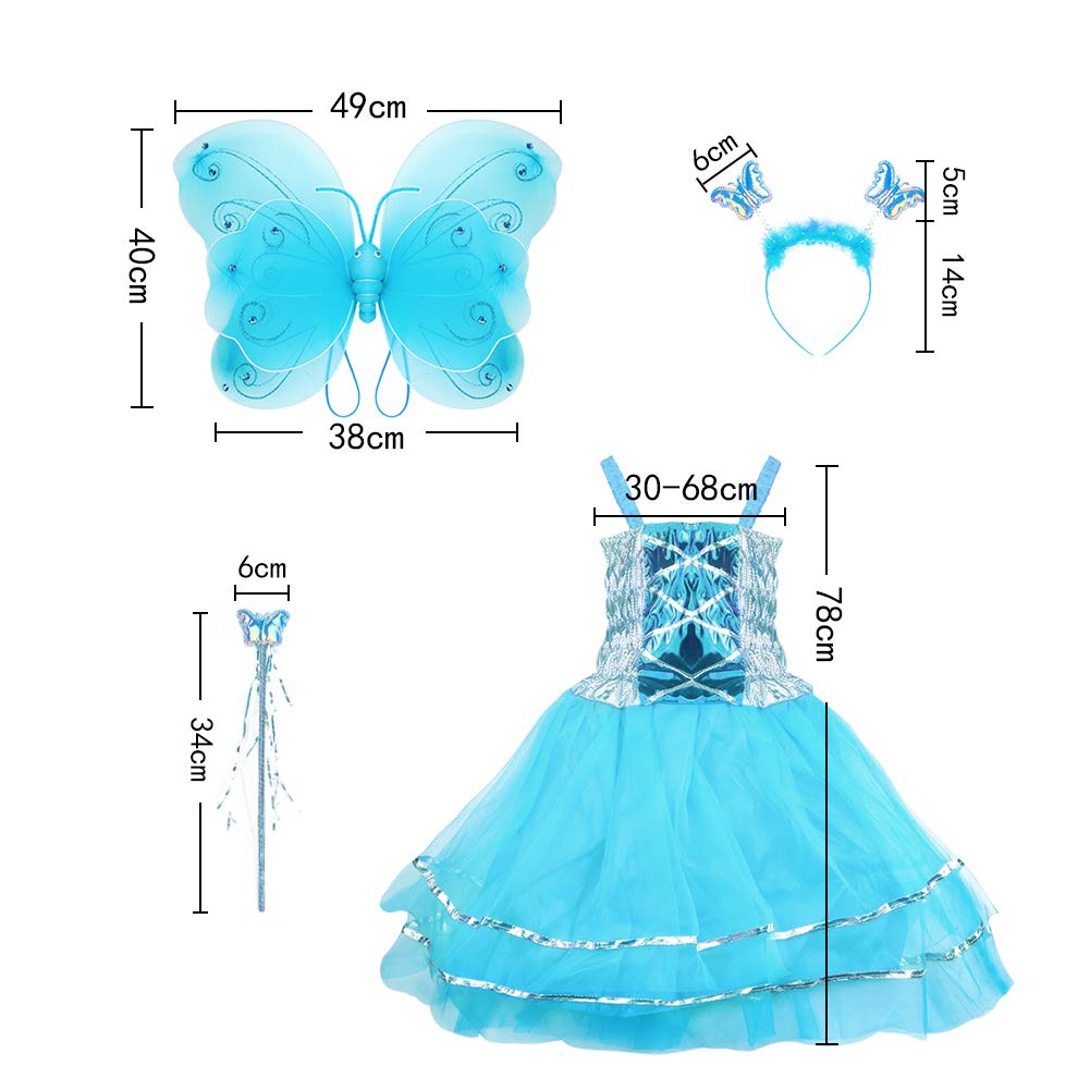 Girl Dress Up Princess Fairytale Costume Set