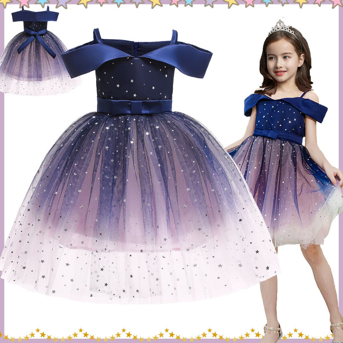 Sparkling Star Lace Princess Dress