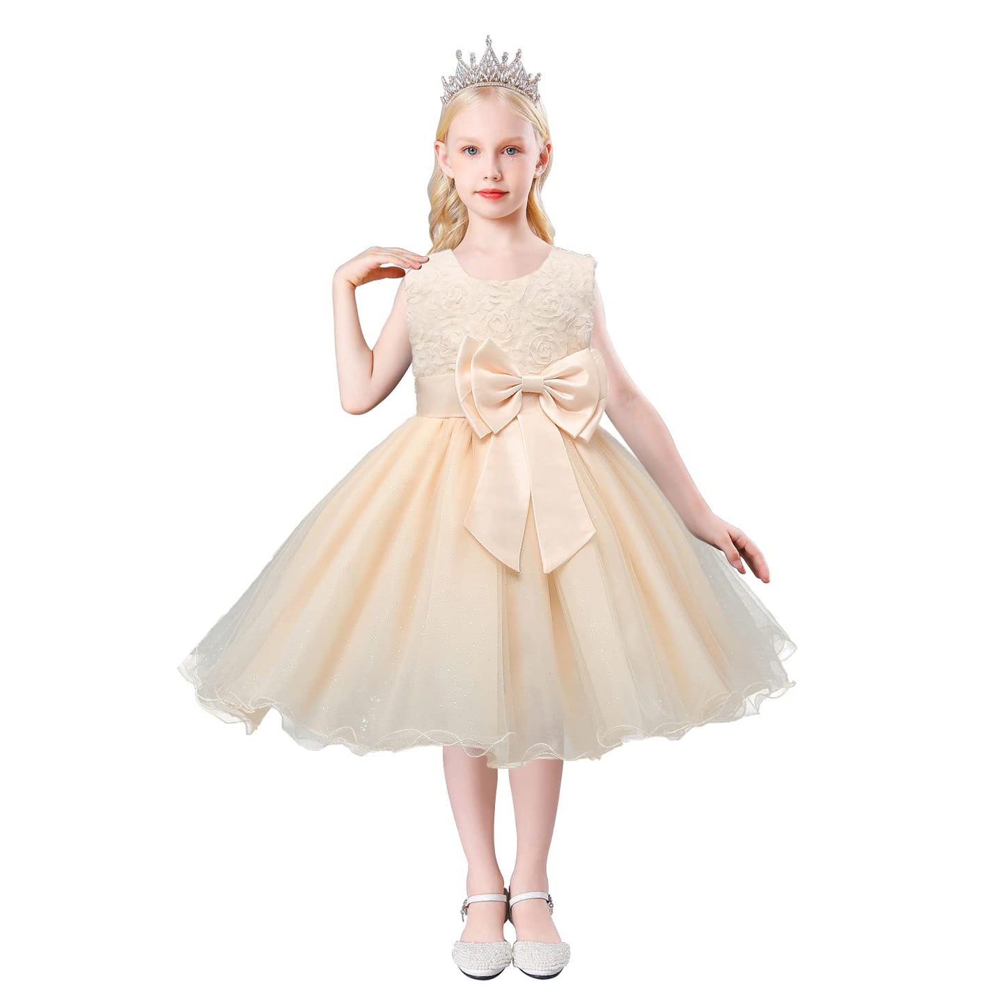 girl's bow dress