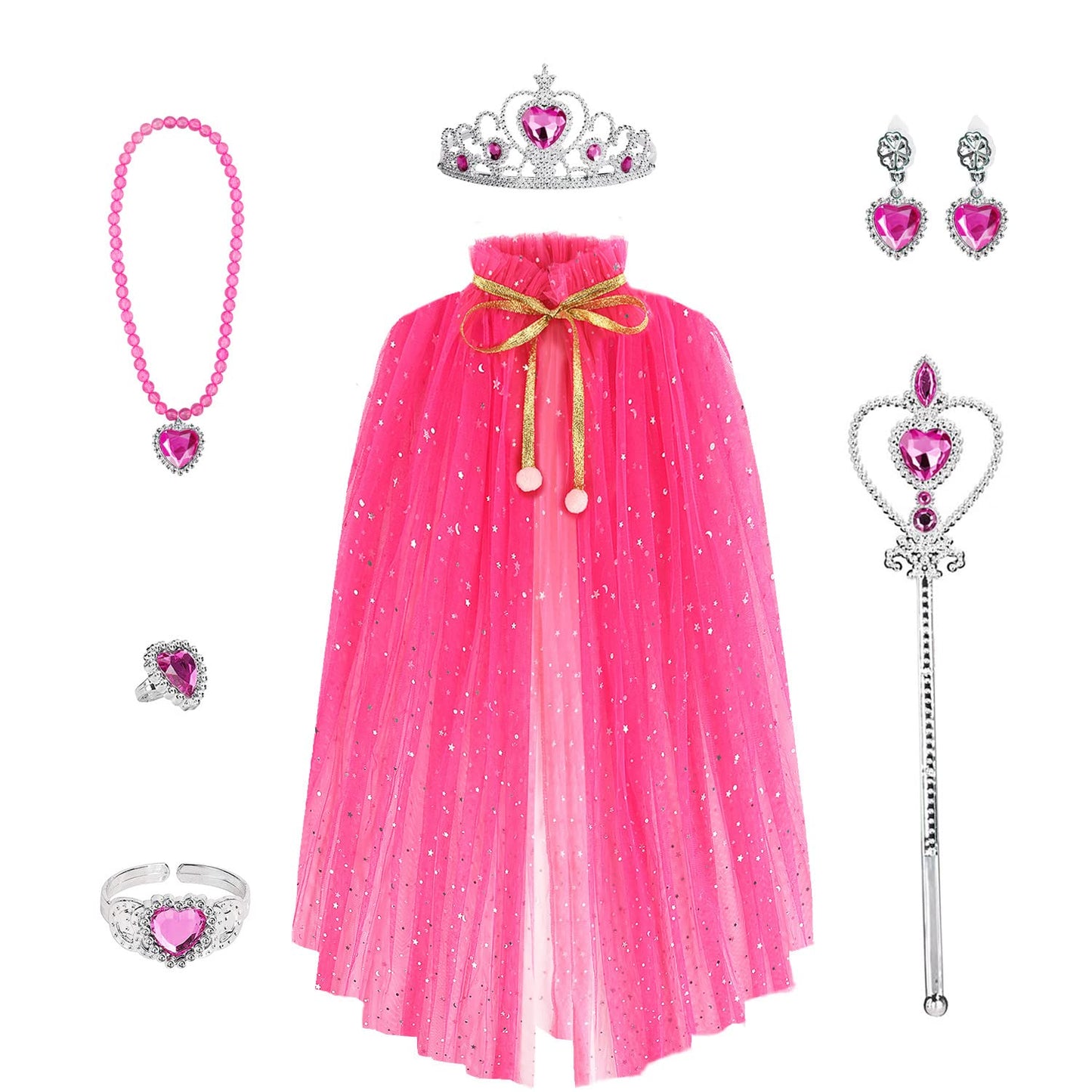 Princess Cape and Crown Jewelry Set