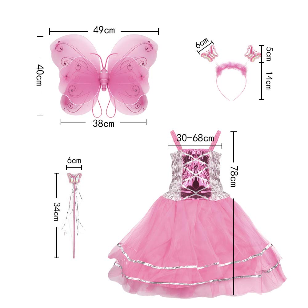 Girl Dress Up Princess Fairytale Costume Set