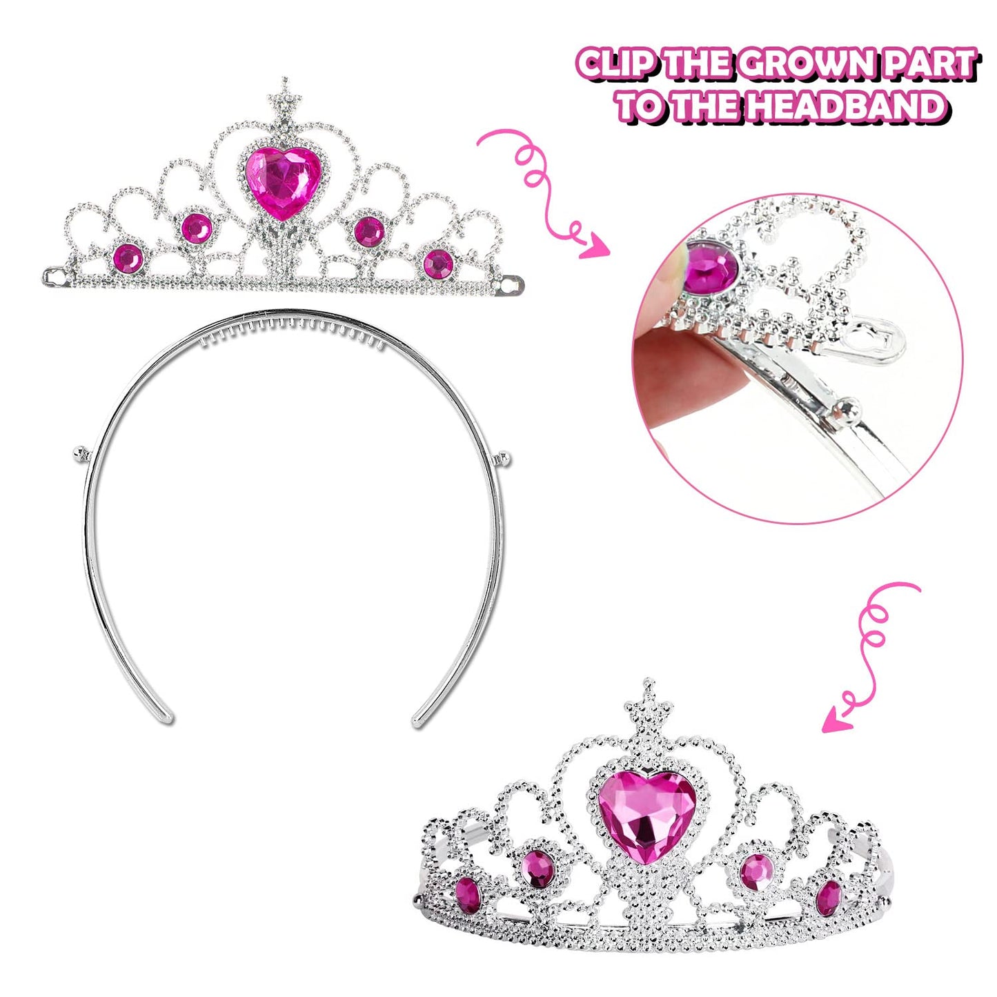 Princess Cape and Crown Jewelry Set