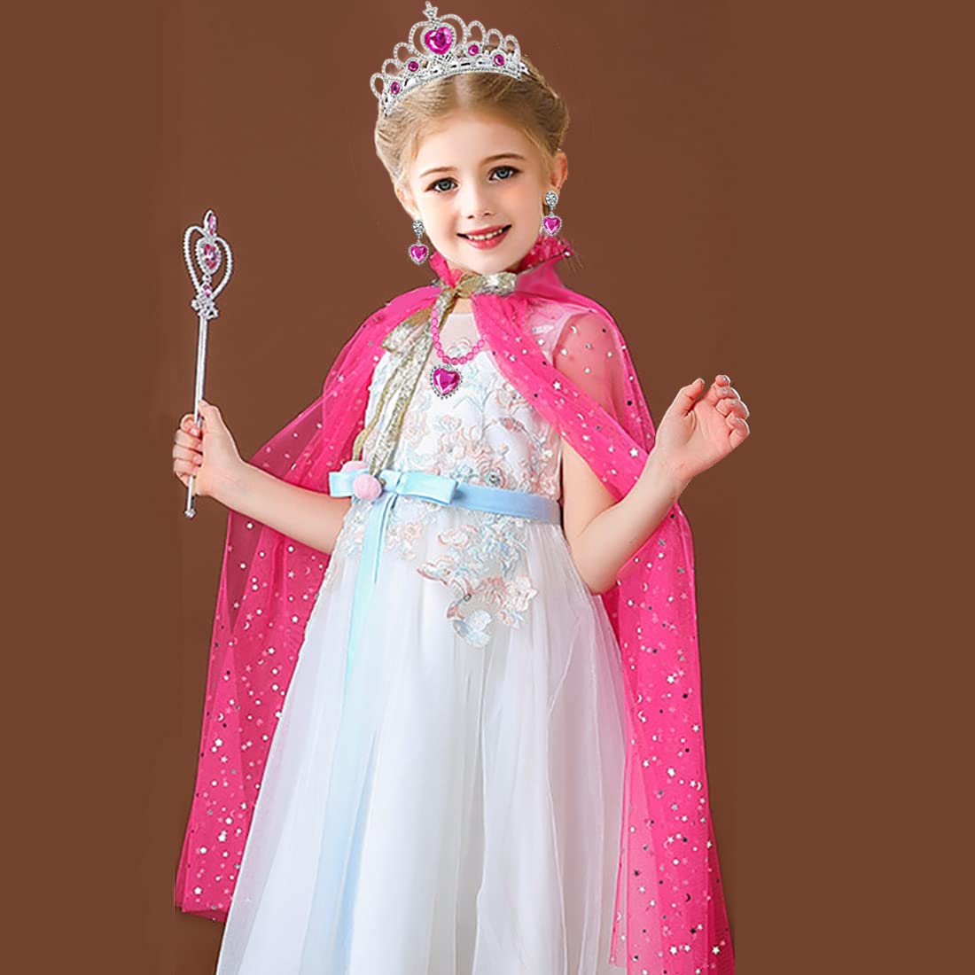 Princess Cape and Crown Jewelry Set