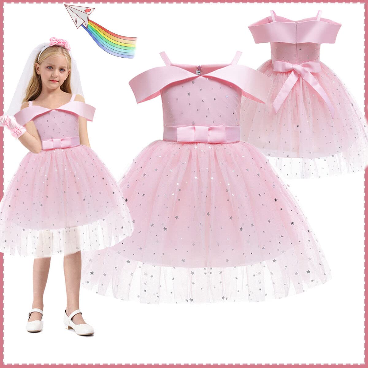 Sparkling Star Lace Princess Dress