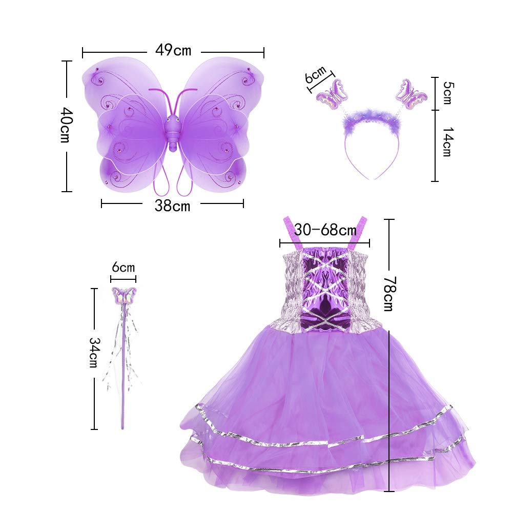 Girl Dress Up Princess Fairytale Costume Set