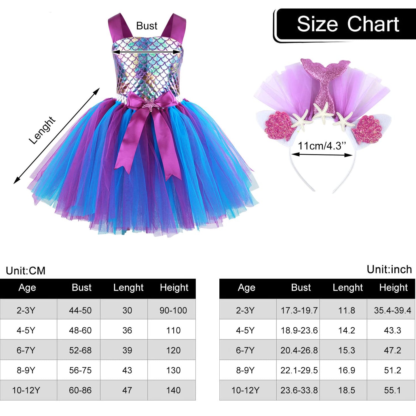 Unicorn Mermaid Skirt