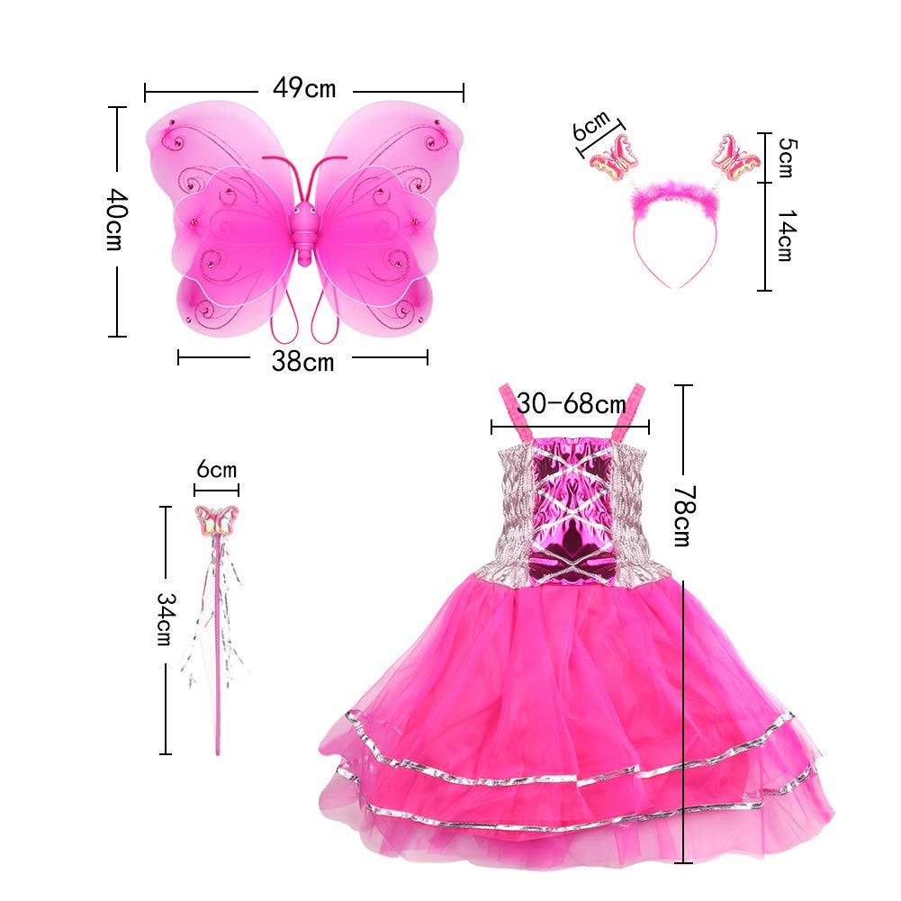 Girl Dress Up Princess Fairytale Costume Set