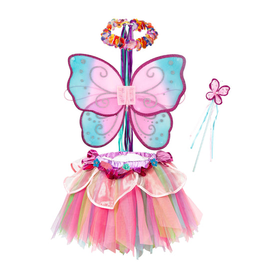 Pink Rainbow Fairy Princess Costume