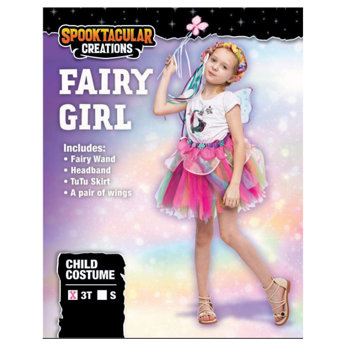 Pink Rainbow Fairy Princess Costume