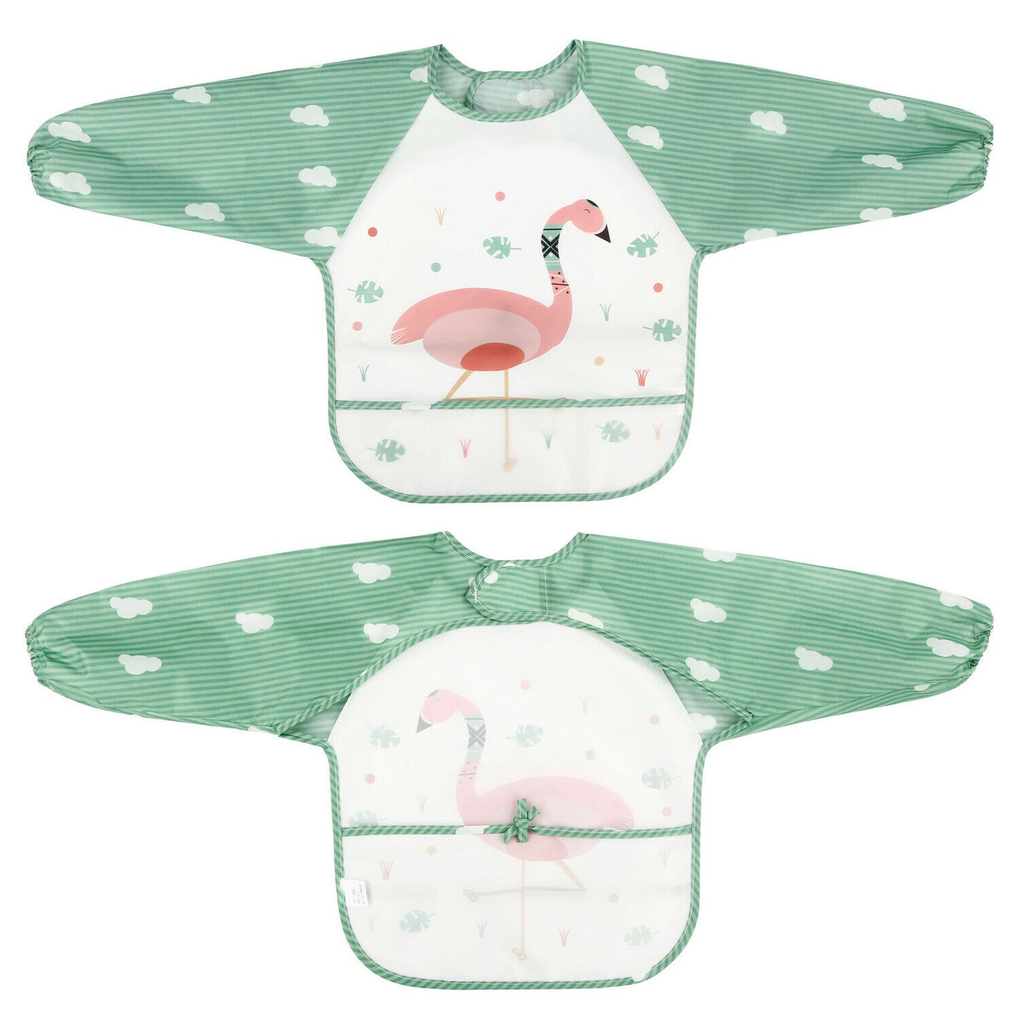 5-Pack Baby Bib Bodysuit